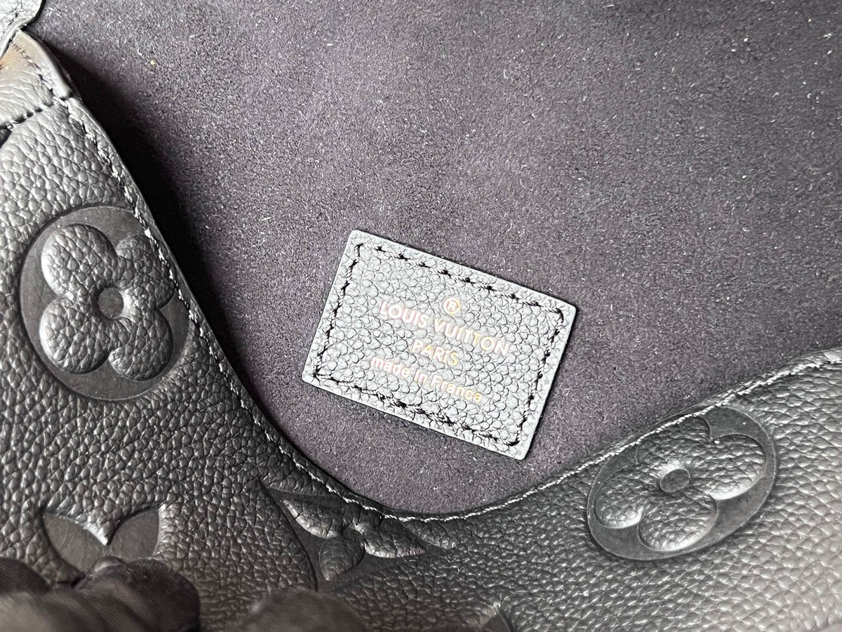 LV 25S MINI NANO DIANE 19 IN BLACK MONOGRAM EMPREINTE LEATHER GOLD HARDWARE