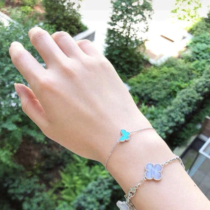 [Liorra]BUTTERFLY TURQUOISE BUTTERFLY BRACELET SILVER