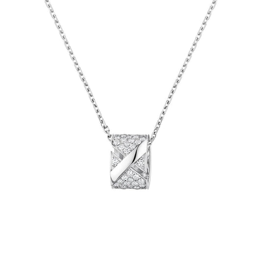 [Liorra]LIENS EVIDENCE DIAMOND PAVED NECKLACE