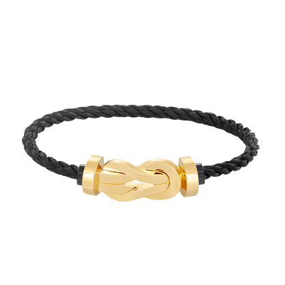 [Liorra]CHANCE LARGE 8 FIGURE BUCKLE NO DIAMOND BRACELET GOLD