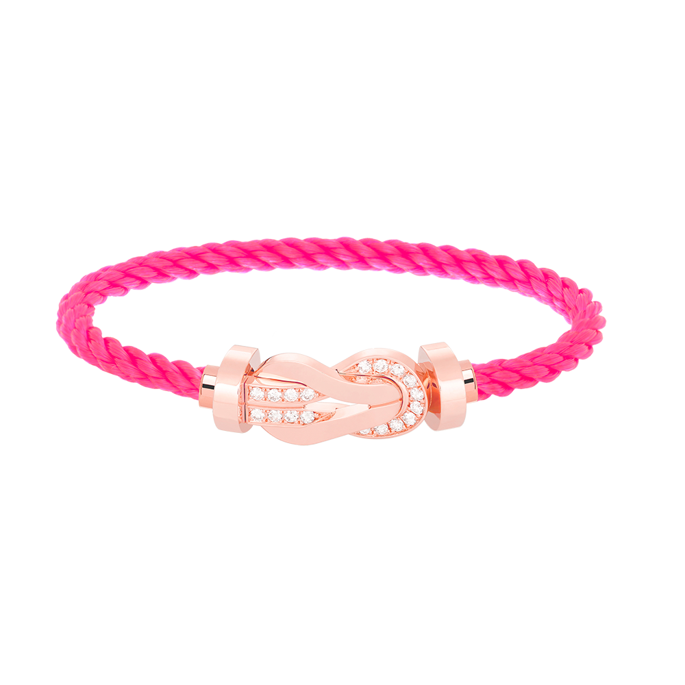 [Liorra]CHANCE LARGE 8 FIGURE BUCKLE HALF DIAMOND BRACELET Liorra GOLD