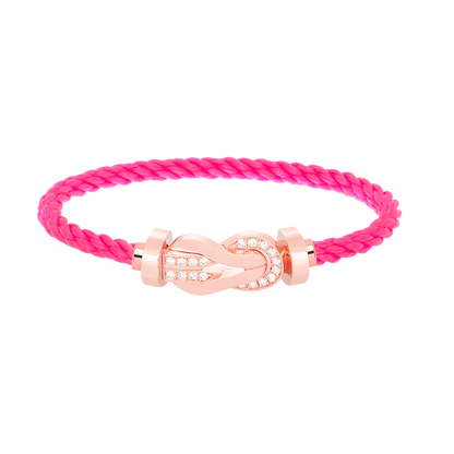 [Liorra]CHANCE LARGE 8 FIGURE BUCKLE HALF DIAMOND BRACELET Liorra GOLD