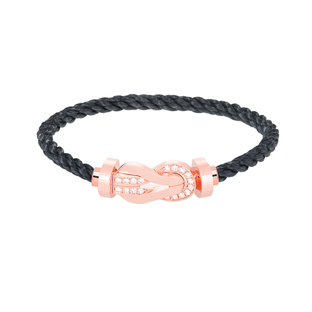 [Liorra]CHANCE LARGE 8 FIGURE BUCKLE HALF DIAMOND BRACELET Liorra GOLD