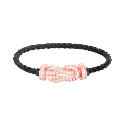 [Liorra]CHANCE LARGE 8 FIGURE BUCKLE FULL DIAMOND BRACELET Liorra GOLD