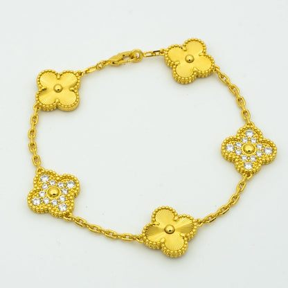 [Liorra] CLOVER 5 MOTIF LASER BRACELET COLLECTION