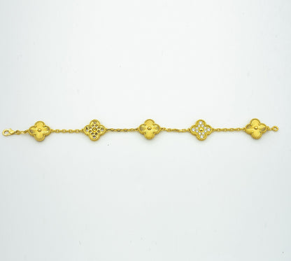 [Liorra] CLOVER 5 MOTIF LASER BRACELET COLLECTION