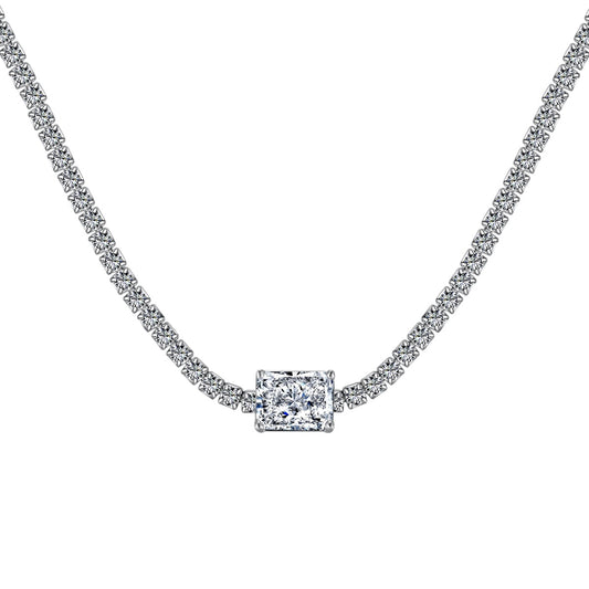 [Tonmkive Jewelry]2.0 carat Ornate Emerald Cut Necklace