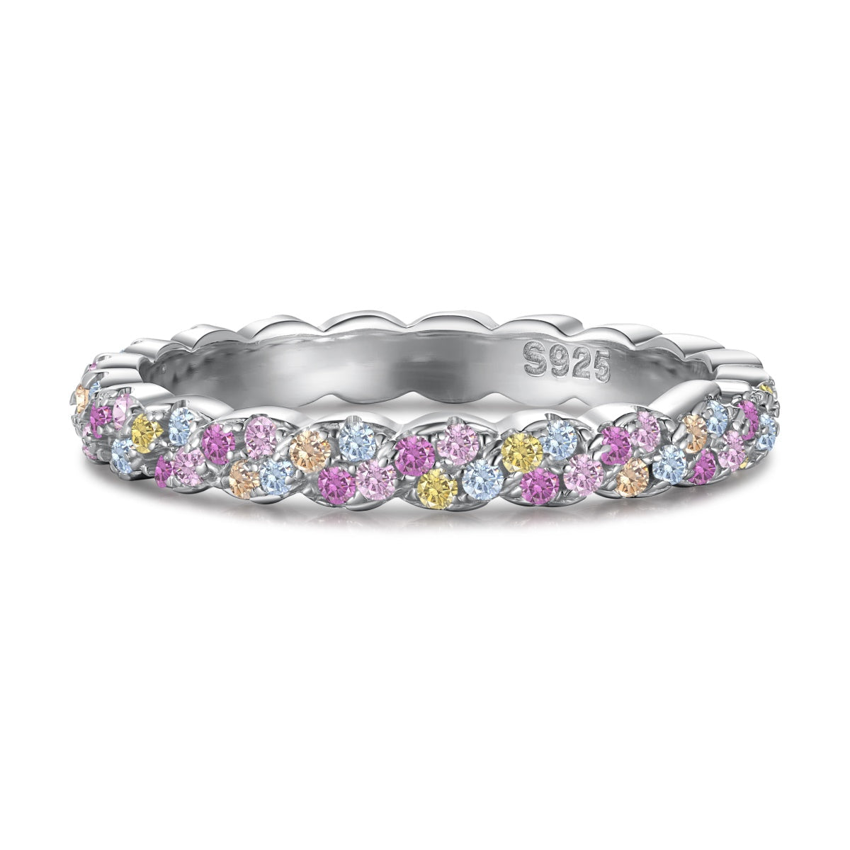 [Tonmkive Jewelry]Dainty Ebullient Round Cut Daily Ring