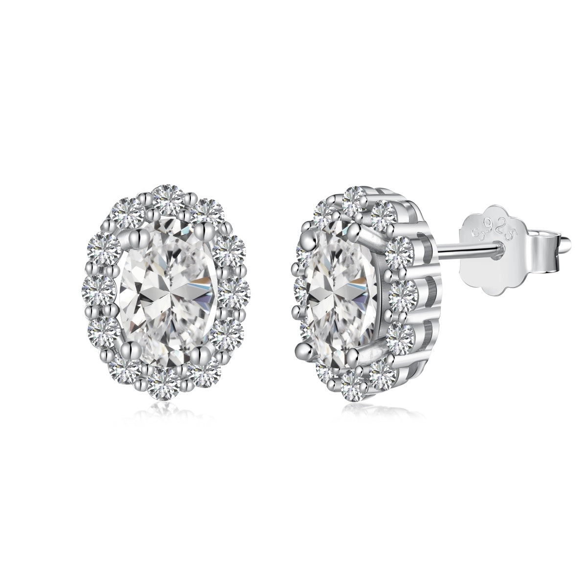[Tonmkive Jewelry]Delicate Unique Oval Cut Daily Earrings