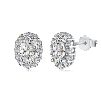 [Tonmkive Jewelry]Delicate Unique Oval Cut Daily Earrings