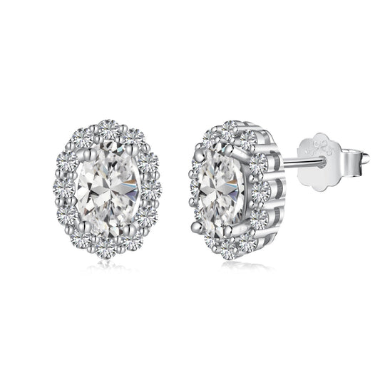 [Tonmkive Jewelry]Delicate Unique Oval Cut Daily Earrings
