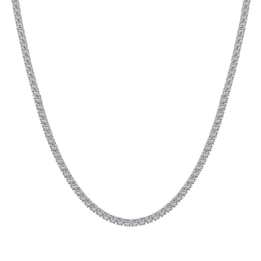 [Tonmkive Jewelry]Delicate Round Shape Tennis Necklace