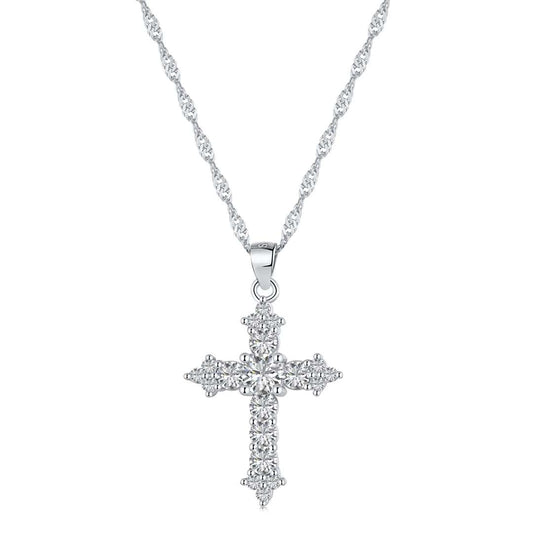[Tonmkive Jewelry]Delicate Cross Shape Necklace
