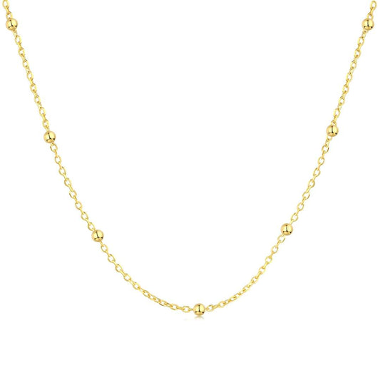 [Tonmkive Jewelry]Small Bead Clavicle Chain Simple Necklace