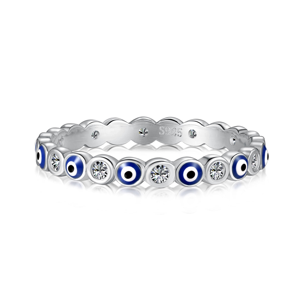 [Tonmkive Jewelry]Sparkling Vibrant Round Shape Daily Ring