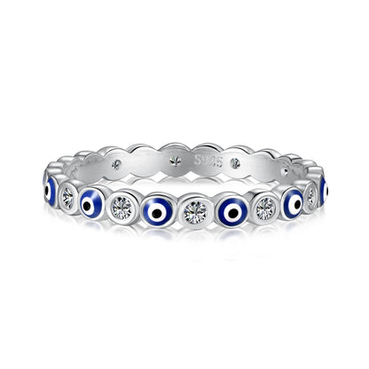 [Tonmkive Jewelry]Sparkling Vibrant Round Shape Daily Ring