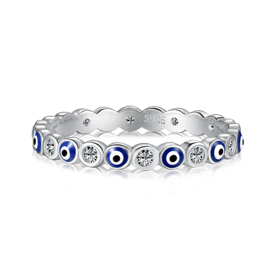 [Tonmkive Jewelry]Sparkling Vibrant Round Shape Daily Ring
