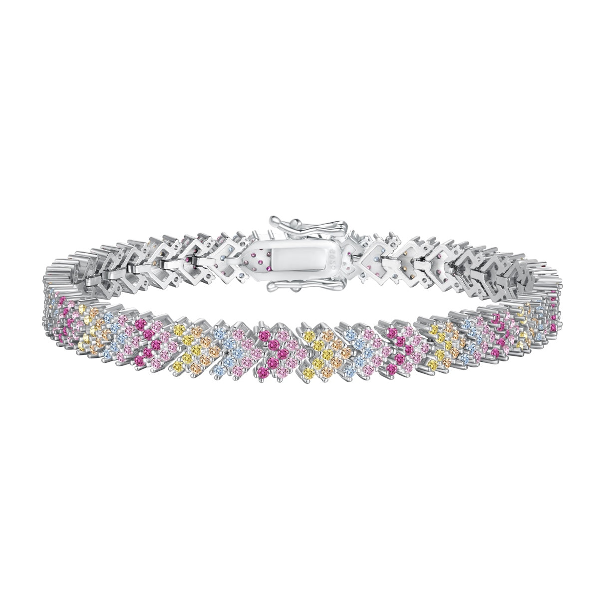 [Tonmkive Jewelry]Ornate Sparkling Round Cut Party Bracelet