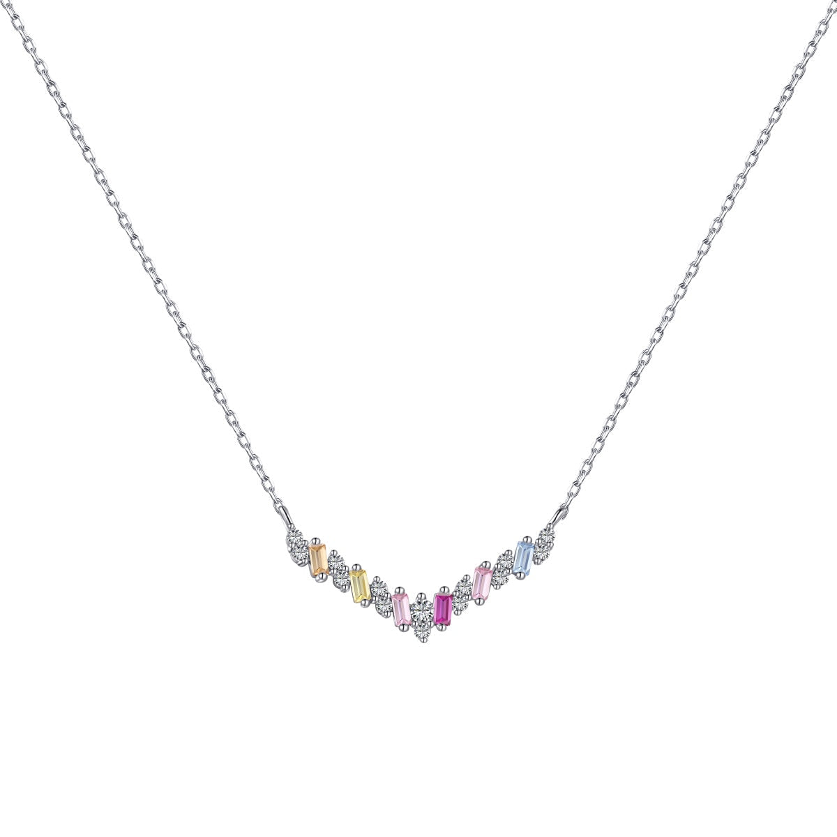 [Tonmkive Jewelry]Dazzling Rainbow Necklace
