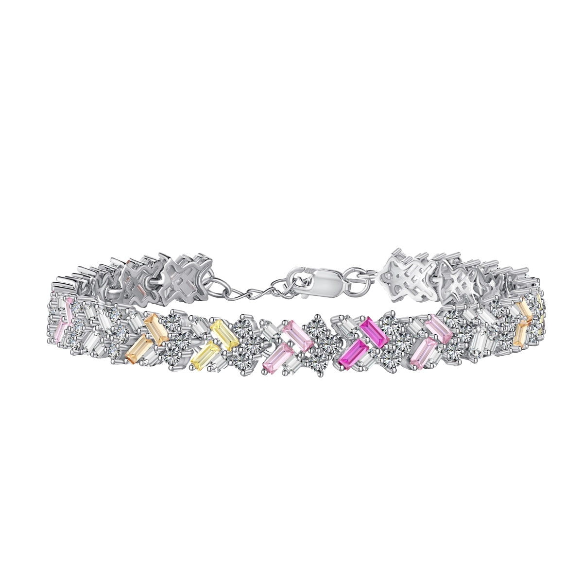 [Tonmkive Jewelry]Dazzling Unique Multi Shape Daily Bracelet