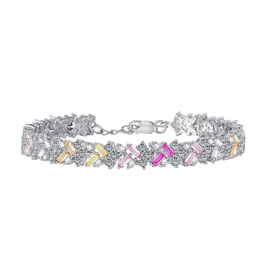 [Tonmkive Jewelry]Dazzling Unique Multi Shape Daily Bracelet