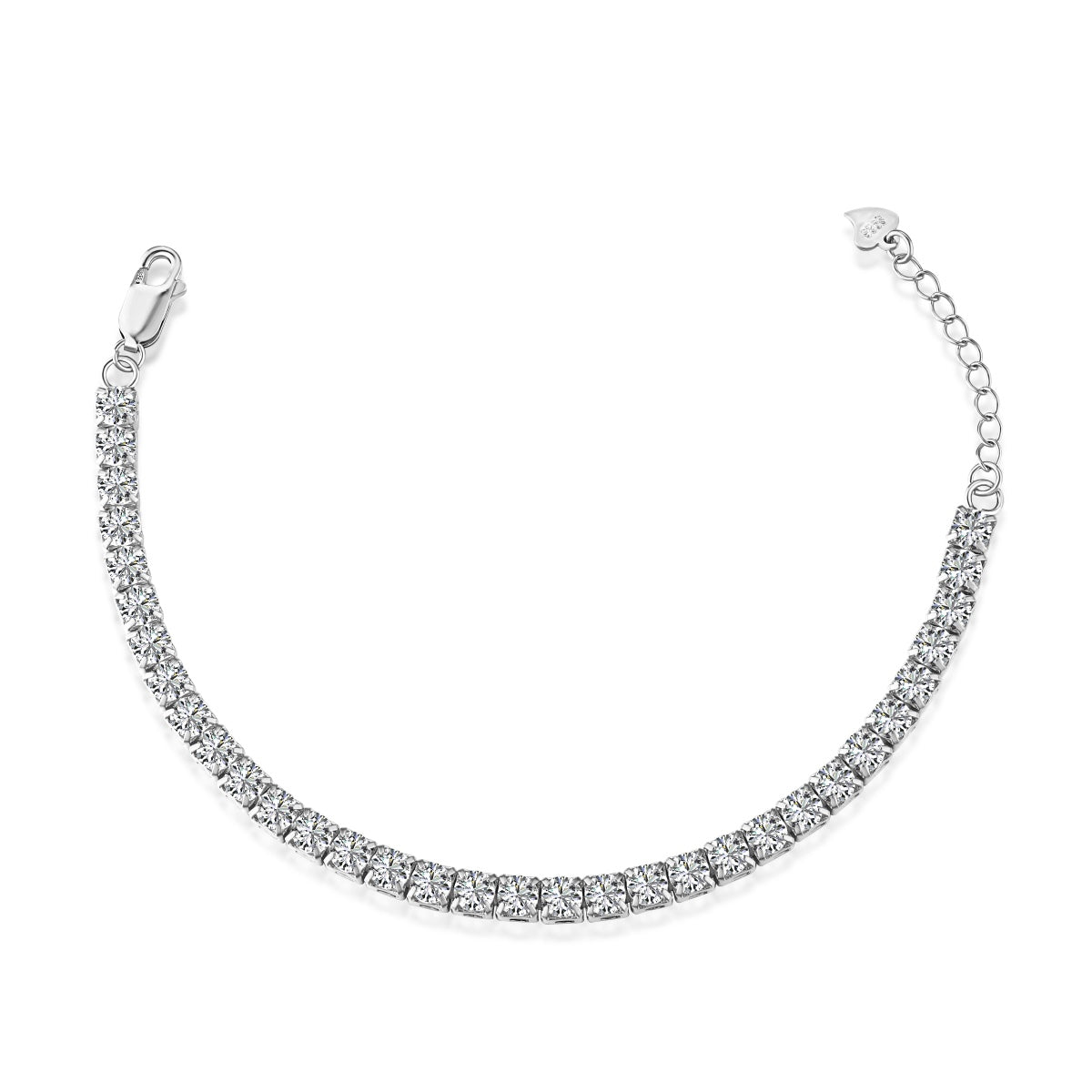 [Tonmkive Jewelry]Sparkling Radiant Princess Cut Tennis Bracelet