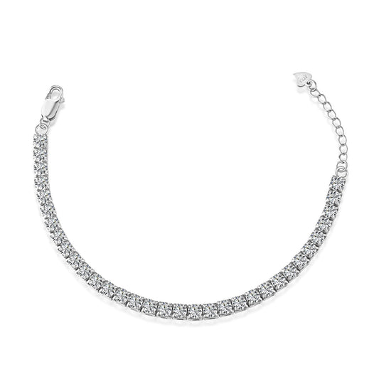[Tonmkive Jewelry]Sparkling Radiant Princess Cut Tennis Bracelet