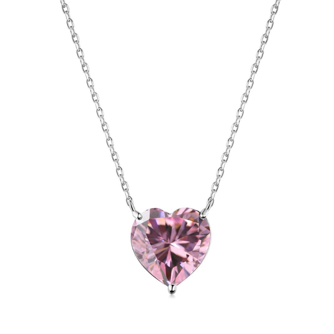 [Tonmkive Jewelry]6.0 carat Radiant Heart Shape Necklace