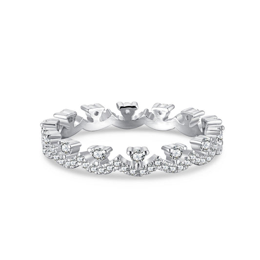 [Tonmkive Jewelry]Elegant Resplendent Round Shape Party Ring