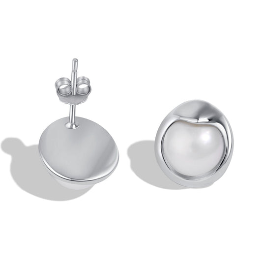[Tonmkive Jewelry]Dainty Bread Pearl Earrings