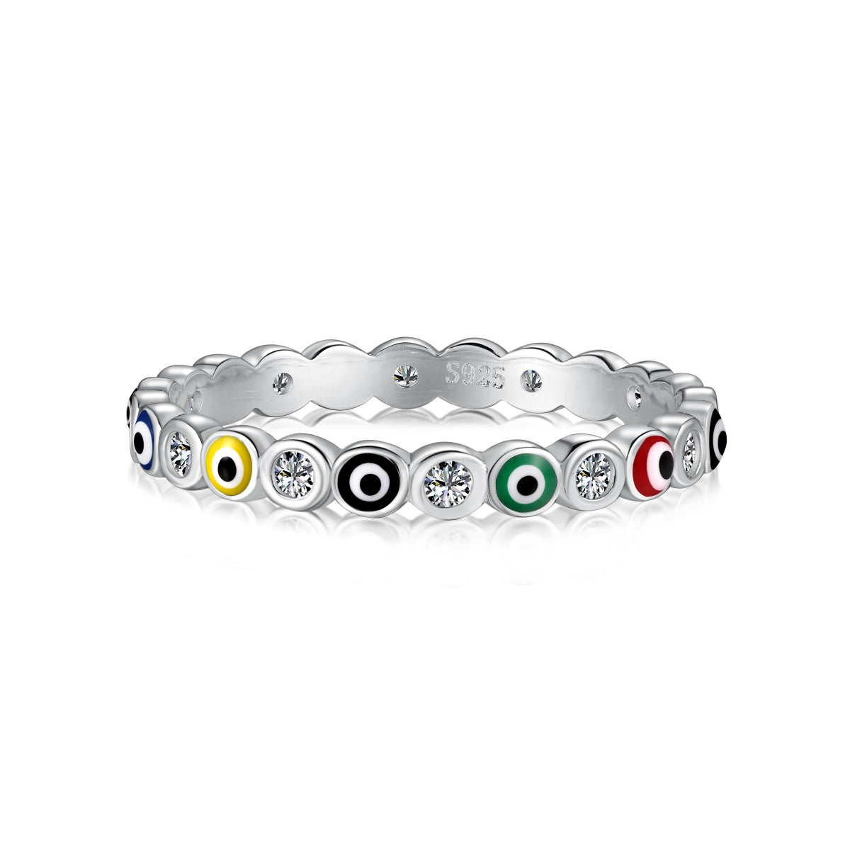 [Tonmkive Jewelry]Sparkling Vibrant Round Shape Daily Ring