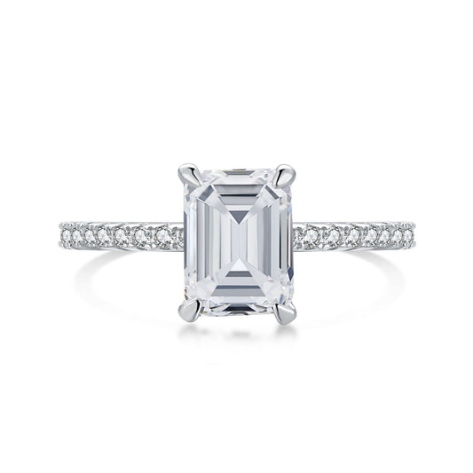 [Tonmkive Jewelry]2.0 Carat Scintillating Ornate Radiant Cut Party Ring
