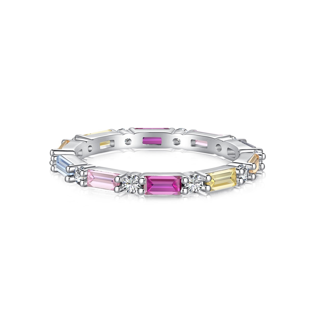 [Tonmkive Jewelry]Lively In Shades Elegant Radiant Cut Daily Ring