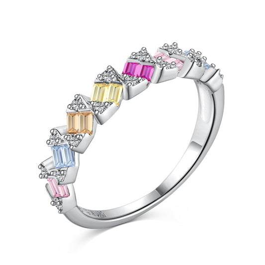 [Tonmkive Jewelry]Delicate Vibrant Emerald Cut Daily Ring