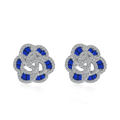 [Tonmkive Jewelry]Exquisite Flower Shape Daily Earrings