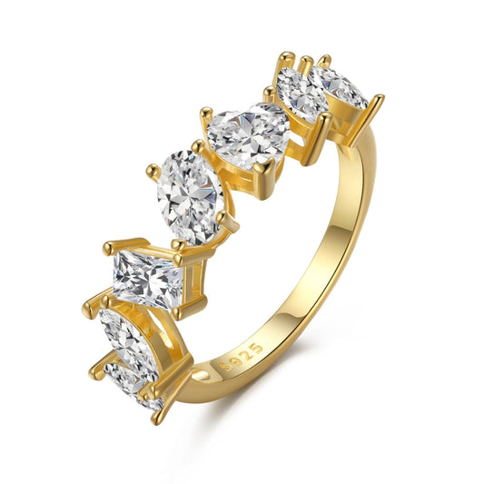 [Tonmkive Jewelry]Delicate Multi Cut Ring