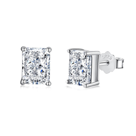 [Tonmkive Jewelry]Radiant Luxurious Princess Cut Daily Earrings