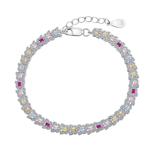 [Tonmkive Jewelry]Delicate Colorful Multi Cut Daily Bracelet