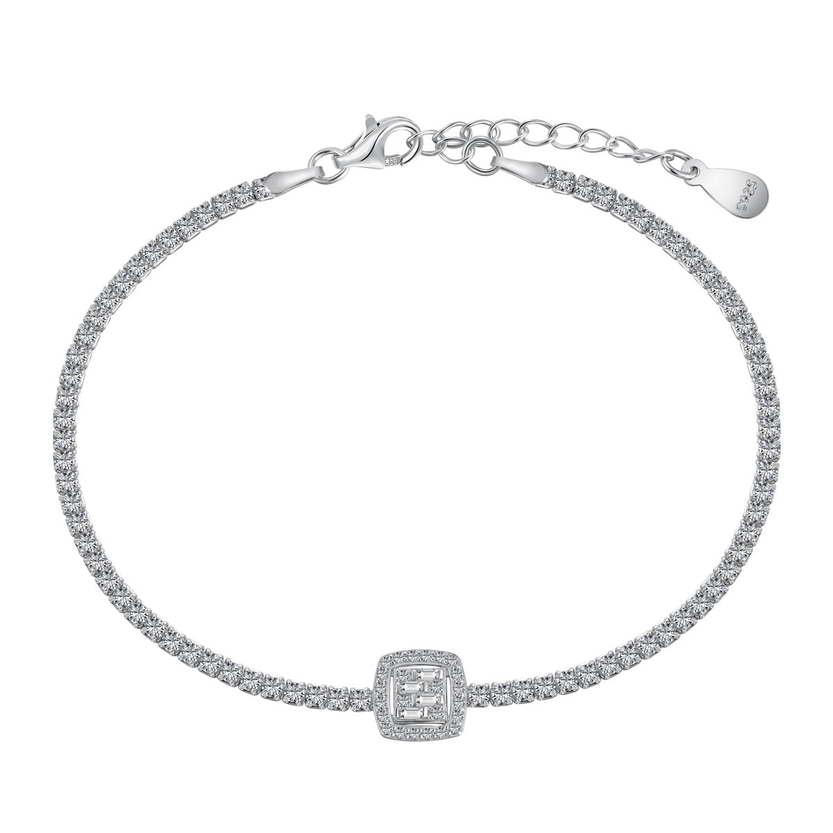 [Tonmkive Jewelry]Luxurious Dazzling Square Shape Banquet Bracelet