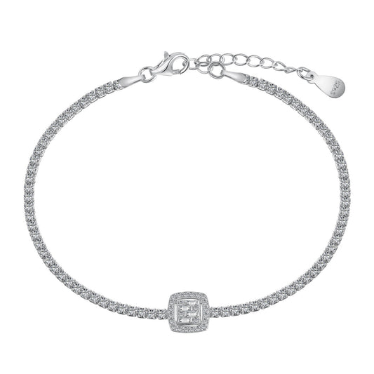 [Tonmkive Jewelry]Luxurious Dazzling Square Shape Banquet Bracelet