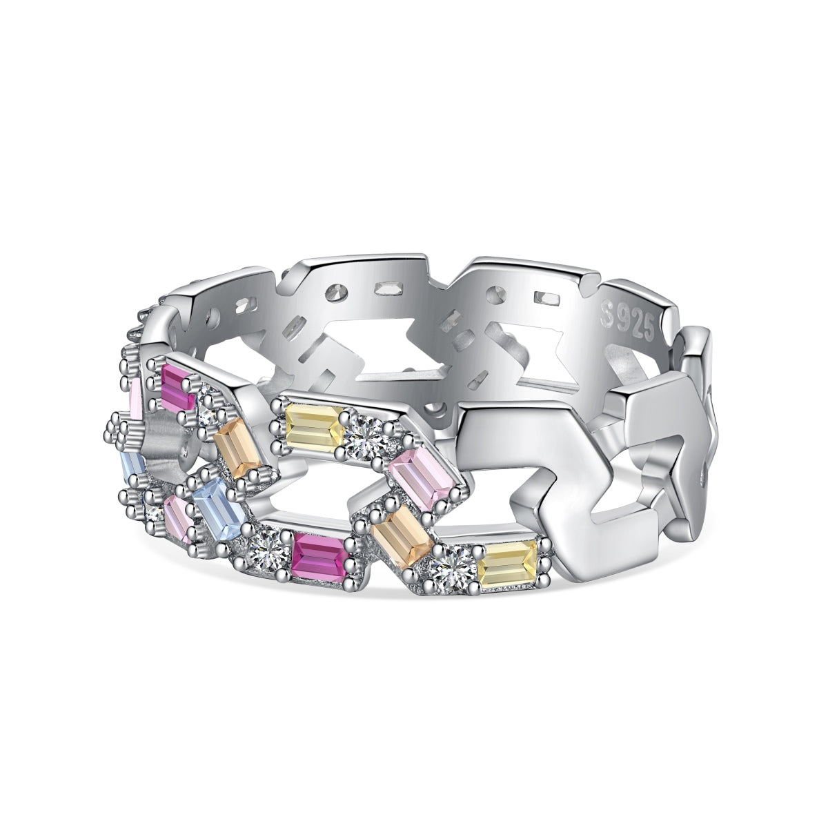 [Tonmkive Jewelry]Sparkling Vibrant Emerald Cut Daily Ring