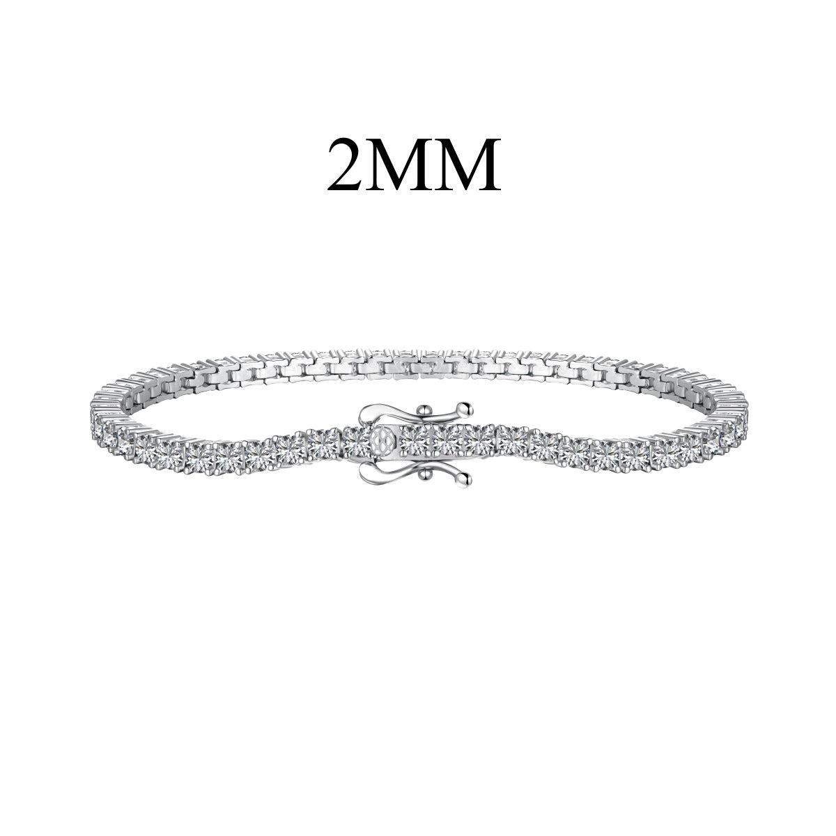 [Tonmkive Jewelry]Dazzling Exquisite Round Cut Daily Bracelet