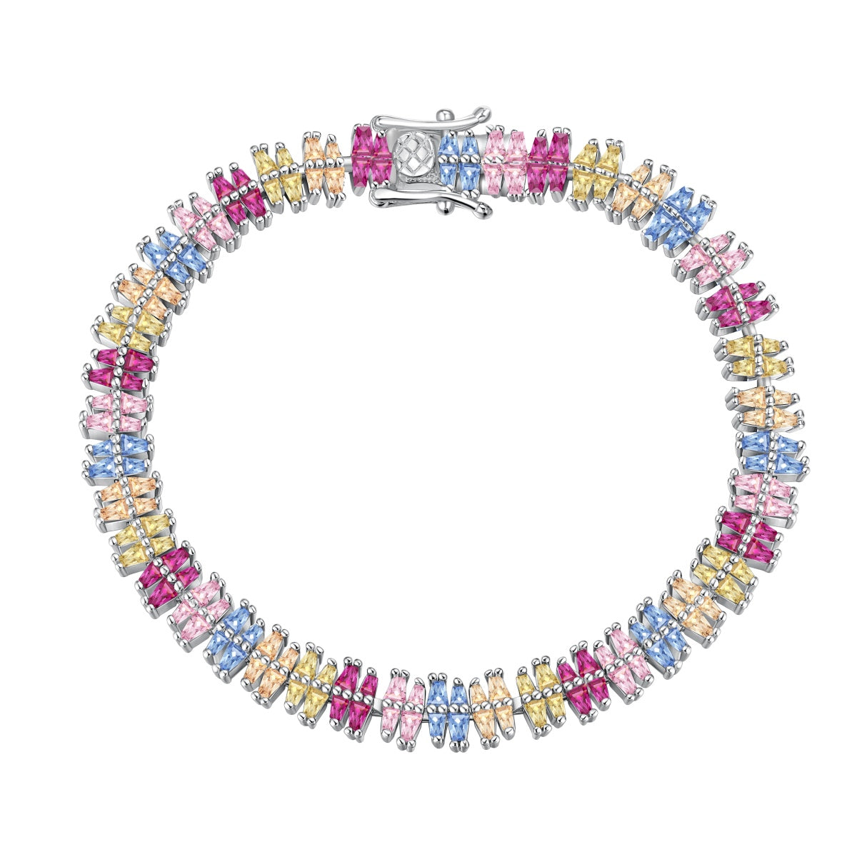 [Tonmkive Jewelry]Sparkling Exquisite Multi Cut Party Bracelet
