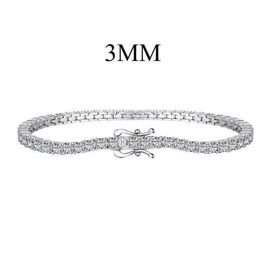 [Tonmkive Jewelry]Dainty Charming Round Cut Tennis Bracelet