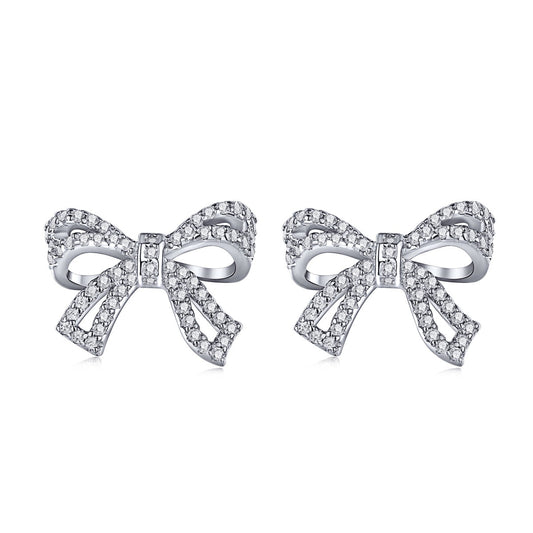 [Tonmkive Jewelry]Dainty Bow Shape Earrings
