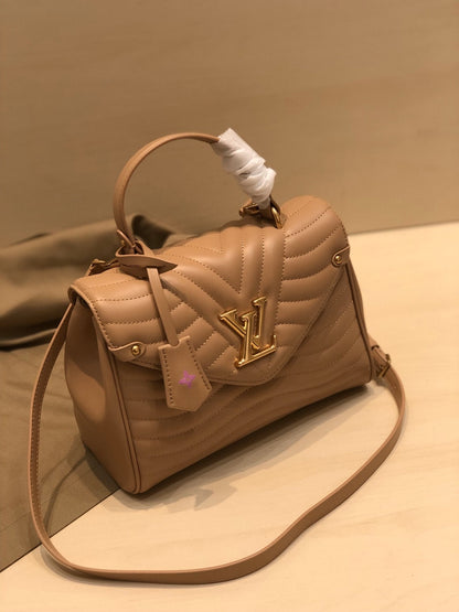 LV NEW WAVE TOP HANDLE 26CM BEIGE CALFSKIN