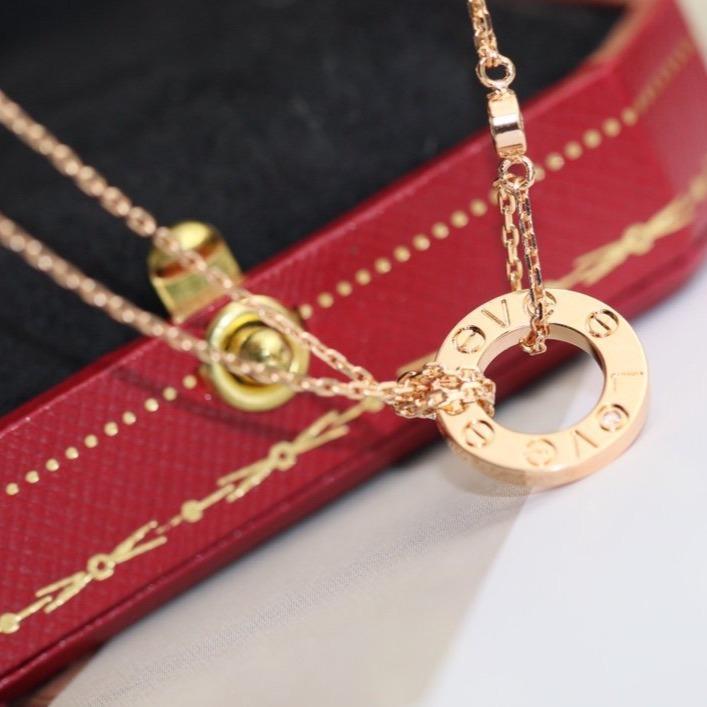 [Liorra]LOVE NECKLACE ADJUSTABLE Liorra GOLD 2 DIAMOND