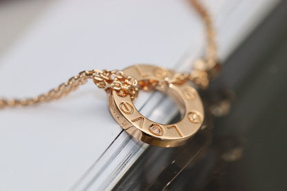 [Liorra]LOVE NECKLACE ADJUSTABLE Liorra GOLD 2 DIAMOND