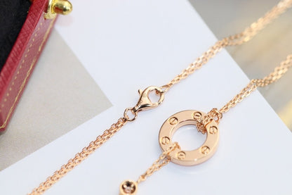 [Liorra]LOVE NECKLACE ADJUSTABLE Liorra GOLD 2 DIAMOND