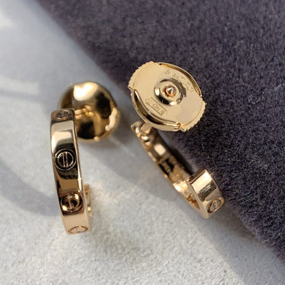 [Liorra]LOVE EARRINGS 2.65MM PINK GOLD